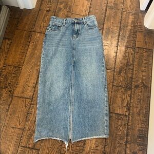Steve Madden Light Blue High-Rise Women's Jean Skirt